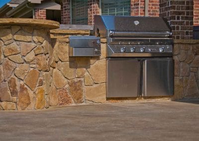 Outdoor Kitchens 1 Beautiful Stone Outdoor Kitchen Build for a Dallas Suburban Home