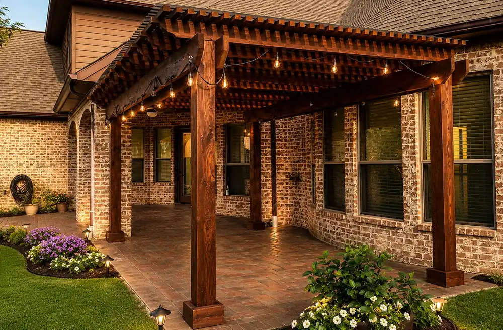Custom pergola and patio cover design for Texas outdoor living spaces
