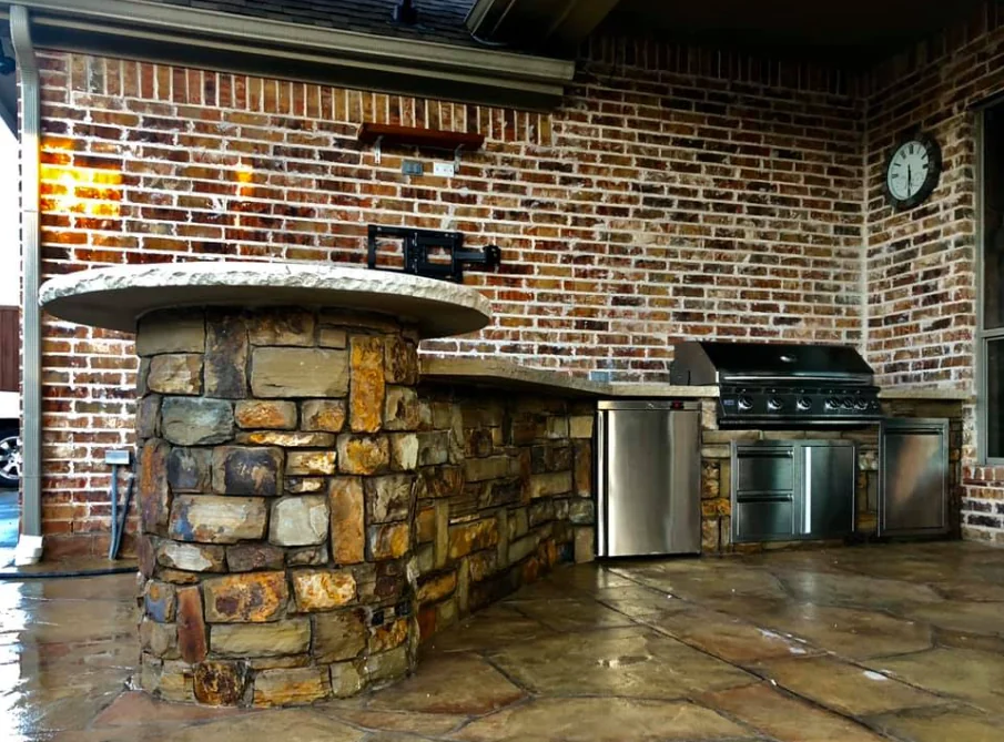 Fire Pits & Fire Features in Dallas-Fort Worth 2 Custom outdoor fireplace design in Dallas Fort Worth